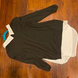 Black and white colored sweater